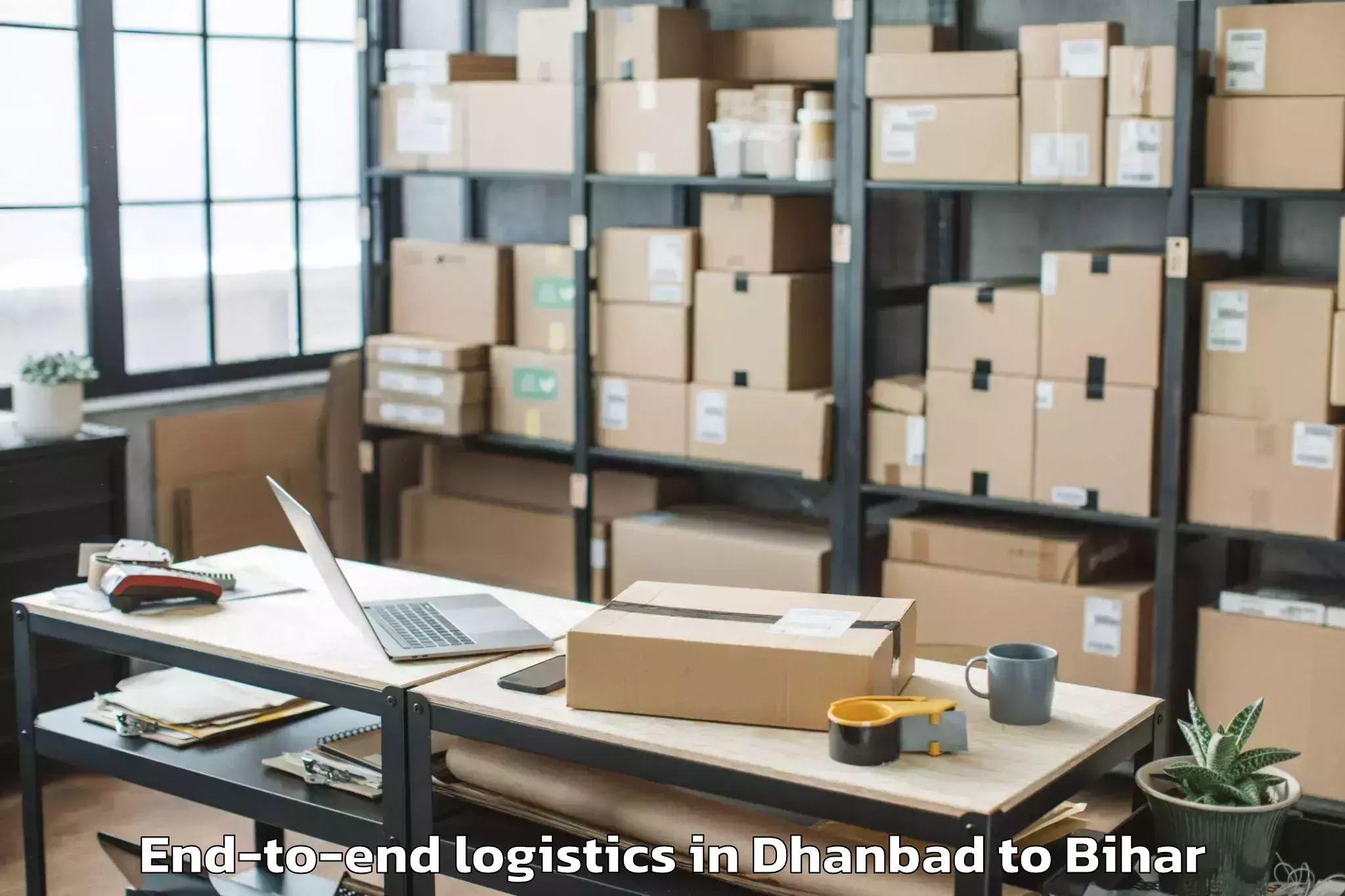 Professional Dhanbad to Masrakh End To End Logistics